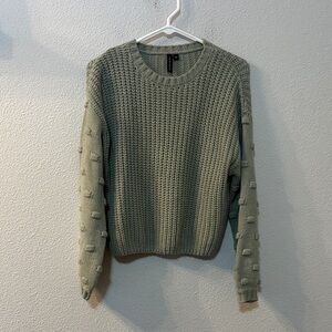 moon & madison Green Crewneck Sweater